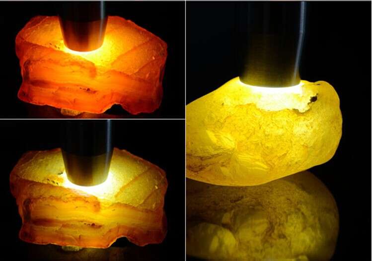 玉石用照玉手電筒白光和放大鏡看的是什么？